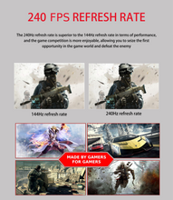 Load image into Gallery viewer, MKH 25X GAMING MONITOR with SPEAKERS FHD 1920X1080 240hz 1ms IPS HDR ADAPTIVE SYNC