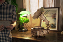 Load image into Gallery viewer, Black Gum Gramophone LKB01