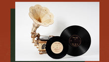 Load image into Gallery viewer, Black Gum Gramophone LKB01
