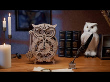 Load and play video in Gallery viewer, Owl Clock LK503 Mechanical Clock